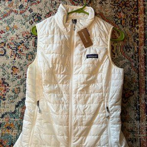 NWT Patagonia Women's Nano Puff Vest, Birch White, Size S